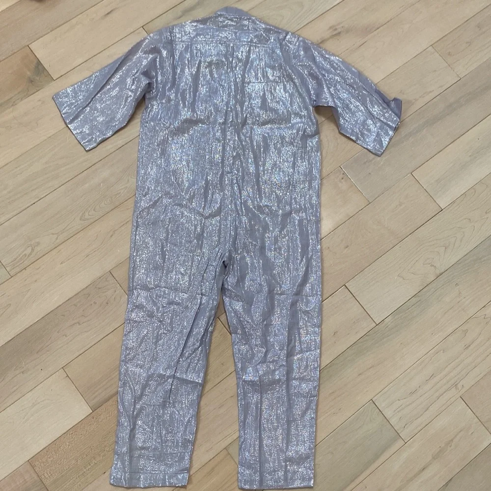 Suzie Kondi girls lurex utility jumpsuit 8 - Picture 14 of 15